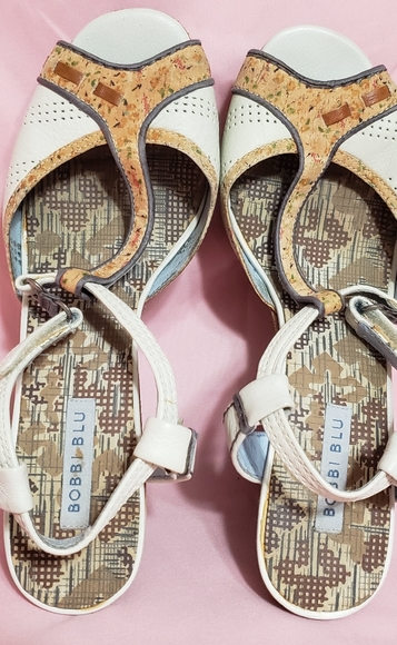 Bobbie Blu Floral Wedge Sandals - Picture 2 of 5